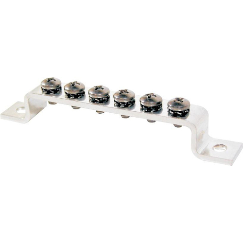 Blue Sea Systems - Blue Sea 2306 MiniBus 100AMP Common BusBar Grounding BusBar 6 x 8-32 Screw Terminal