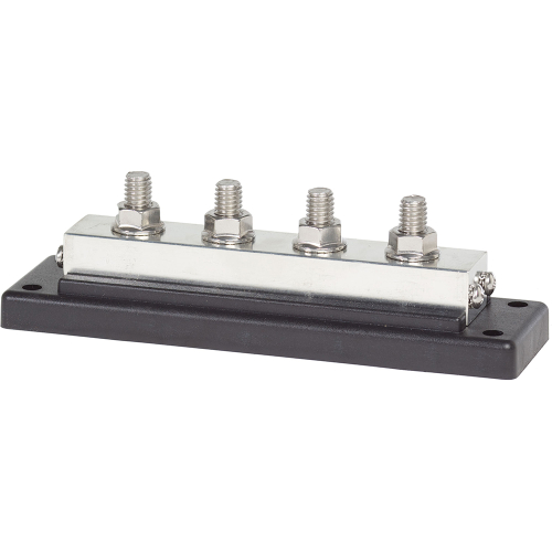 Blue Sea Systems - Blue Sea 2104 PowerBar 600AMP Cable Connector 4 x 3/8 16 Stud Terminal