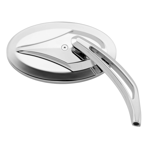 Bikers Choice - Bikers Choice Oval Mirror with Teardrop Short Slot Stem - 77005B4