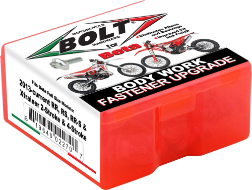 Bolt MC Hardware - Bolt MC Hardware Bolt Full Plastic Fastener Kit Beta Rr/Rr-S/Rs/Xtrainer - BET-1300124