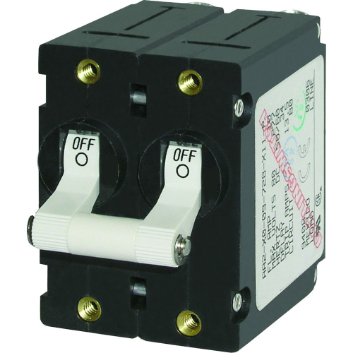 Blue Sea Systems - Blue Sea 7242 A-Series Double Pole Toggle - 50AMP - White