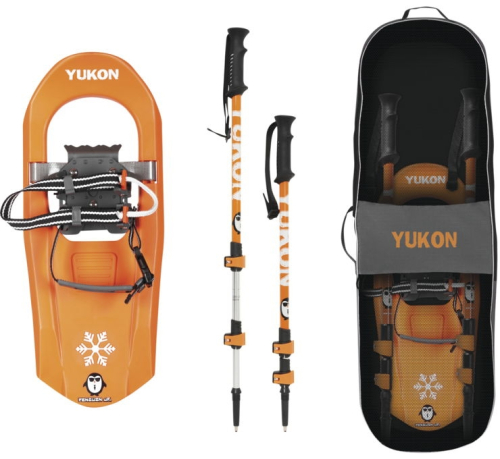 Yukon Charlies - Yukon Charlies Penguin Youth Snowshoes Kit - 7in.x16in. - 80-6004K - Orange - OSFM