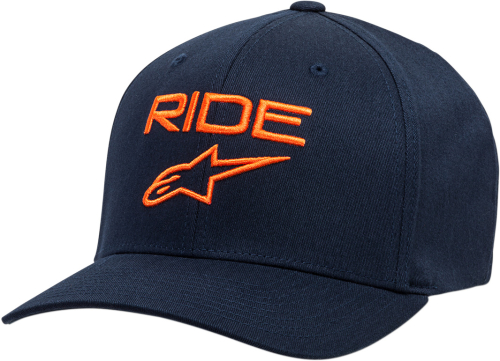 Alpinestars - Alpinestars Ride 2.0 Hat - 1019811147032LX - Navy/Orange - Lg-XL