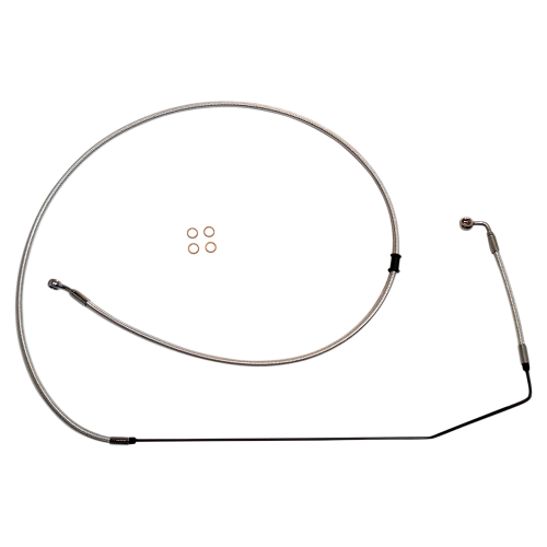 Magnum - Magnum EZ-Align Braided Front Upper ABD Brake Line - +8in. - Sterling Chromite II - AS37591