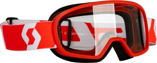 Scott USA - Scott USA Buzz Mx Youth Goggles - 272838-1005043 - Red/White / Clear Lens - OSFM