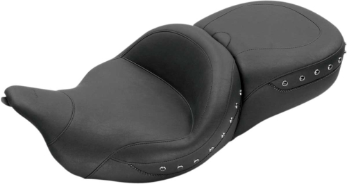 Mustang - Mustang Super Touring One-Piece Studded Seat with Receiver - Black Studs - 79547