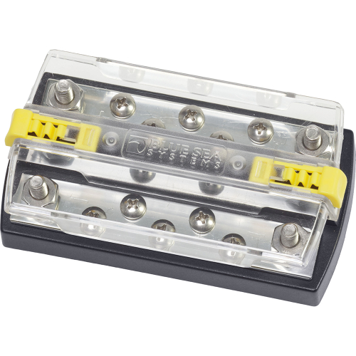 Blue Sea Systems - Blue Sea 2723 DualBus Plus 5/16" Stud - 5 x 10 - 32 Screw Terminal