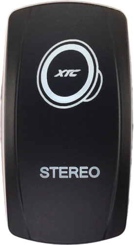 XTC Power Products - XTC Power Products Dash Rocket Switch Face Plate - Stereo - SW00-00104020