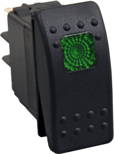 Open Trail - Open Trail Rocker Dash Switch - Green - SM106-005G