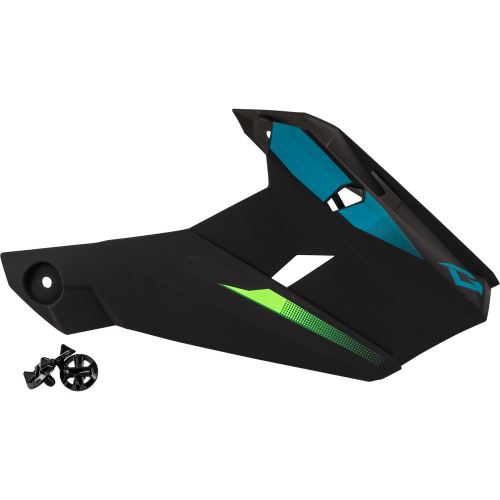 G-Max - G-Max Visor with Screws for MX-46 Compound Youth Helmets - Matte Hi-Vis/Green/Black/Blue - Sm-Lg - G0464412