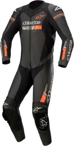 Alpinestars - Alpinestars GP Force Chaser Leather Suit - 3150321-1030-54 - Black/Red/Fluorescent - 54