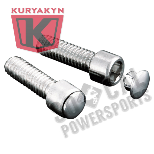 Kuryakyn - Kuryakyn Hot Spots Custom End Plugs - 5/16in. - Chrome - 8117