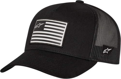 Alpinestars - Alpinestars Flag Snapback Hat - 1211810131010OS - Black/Black - OSFM