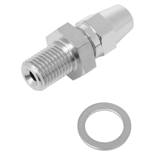 Russell - Russell Pro System II Nylon Chrome Steel Male Straight Master Cylinder/Caliper Fitting - 3/8in.-24 - R4342C