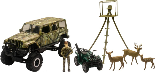 New Ray Toys - New Ray Toys Jeep Wrangler Deer Hunting Play Set - 76546