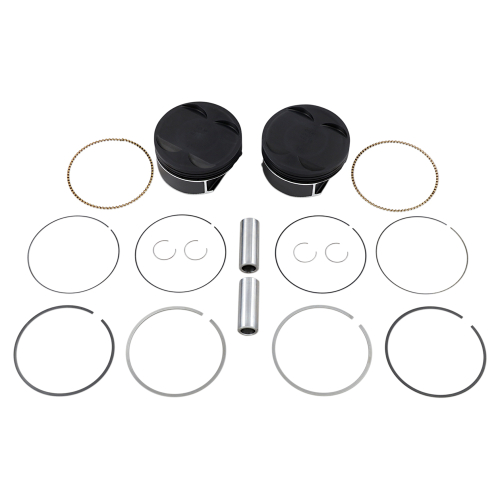 Wiseco - Wiseco Black Edition Piston Kit (124in.,Dished -9cc) - 4.250in. Bore, 11:1 Compression - K2787