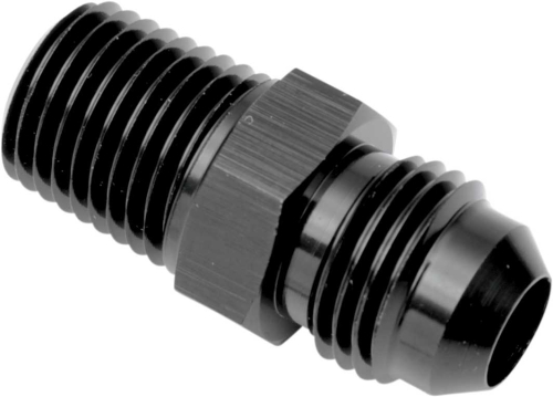 Goodridge - Goodridge Straight -6 to 1/8in. NPT Male Hose Adapter - Black - AN816-06-02DBK