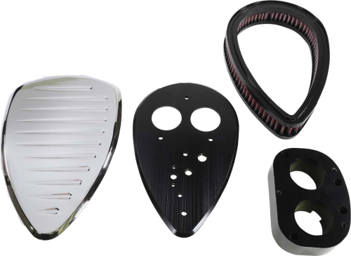 Baron Custom Accessories - Baron Custom Accessories Big Air Kit - Comet Chrome - BA-2060-06