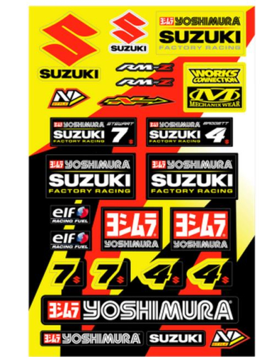 N-Style - N-Style Universal Sticker Kit - Yoshimura Suzuki Style 1 - N30-1056