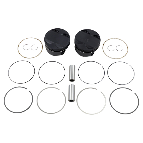 Wiseco - Wiseco Black Edition Piston Kit ( 114in., Postive -2cc) - 4.080in. Bore, 11:1 Compression - K2785