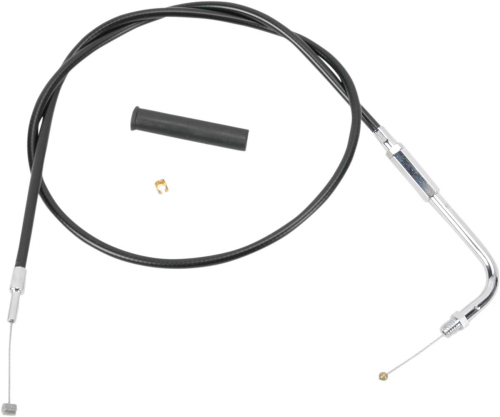 Drag Specialties - Drag Specialties Alternative Length Black Vinyl Throttle Cable - 34 1/2in. - 4330902B