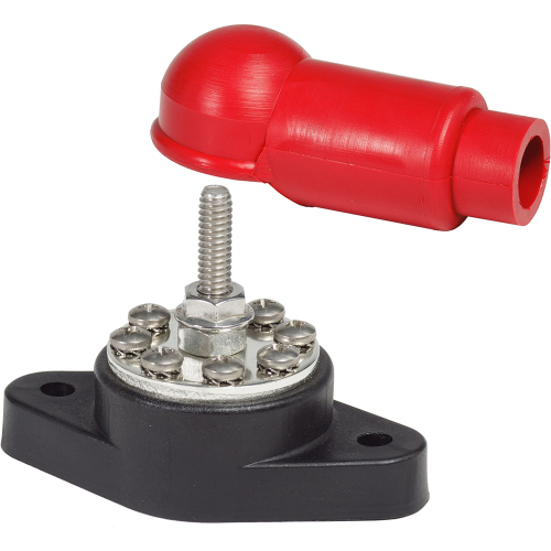 Blue Sea Systems - Blue Sea 2101 PowerPost Plus Cable Connector - 1/4" Stud