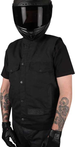 Thrashin Supply Company - Thrashin Supply Company Nightrider Vest - TMJ-12-09 - Black - Medium