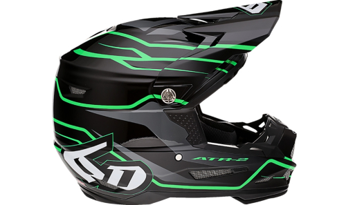 6D - 6D ATR-2 Phase Helmet - 12-2844 - Black/Green - X-Small