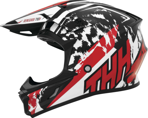 THH Helmets - THH Helmets T710X Renegade Helmet - 646439 - White/Red - Large