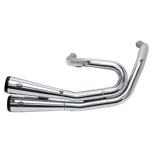 S&S Cycle - S&S Cycle Grand National 2-Into-2 Exhaust Systems without Catalytic Converters - Chrome - 550-0761
