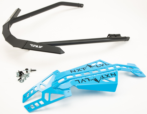 Skinz Protective Gear - Skinz Protective Gear Front Aluminum Bumper - Black/Sky Blue - NXPFB228-SBL