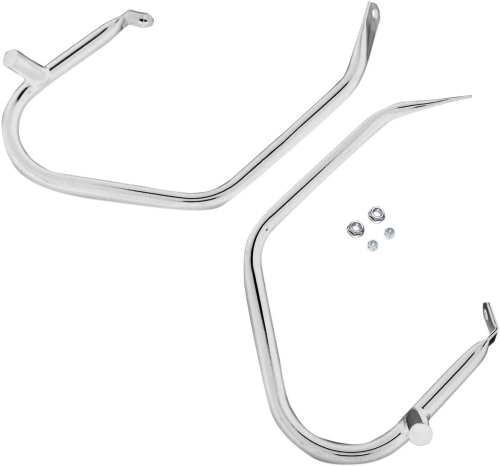 Drag Specialties - Drag Specialties Low-Profile Saddlebag Guards - Chrome - 0505-1563