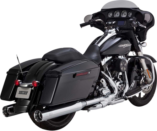 Vance & Hines - Vance & Hines Oversized 450 Titan Slip-On Mufflers - Chrome - 16549