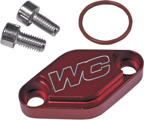 Works Connection - Works Connection Block Off Plate - Red - 31-355