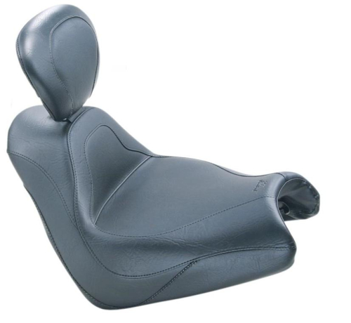 Mustang - Mustang Sport Touring Solo Seat with Driver Backrest - Vintage - 79464