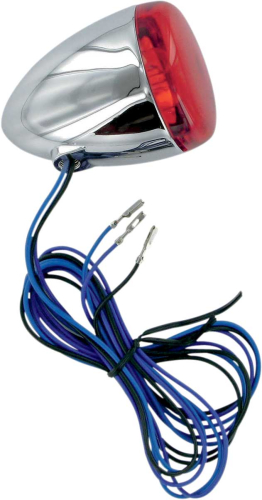Chris Products - Chris Products Duece-Style Turn Signal Lamps - Rear - Dual Filament - Red Lens - Chrome - 8501R