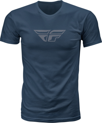 Fly Racing - Fly Racing F-Wing T-Shirt - 352-06112X - Midnight Navy/Gray - 2XL