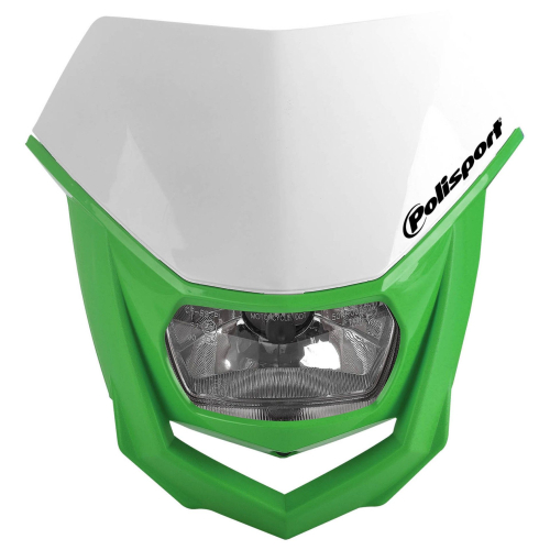 Polisport - Polisport Halo Headlight - White/Green - 8657400041