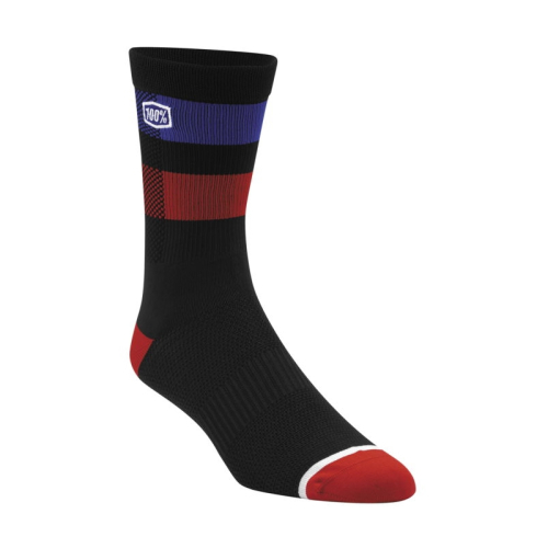 100% - 100% Flow Socks - 20049-00000 - Black/Black - Sm-Md