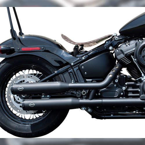 S&S Cycle - S&S Cycle Grand National Slip-On Mufflers - Race Only - Black Ceramic - 550-0737