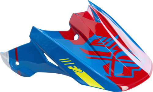 Fly Racing - Fly Racing Visor for F2 Canard Replica Helmets - Blue/White/Red - 73-4614