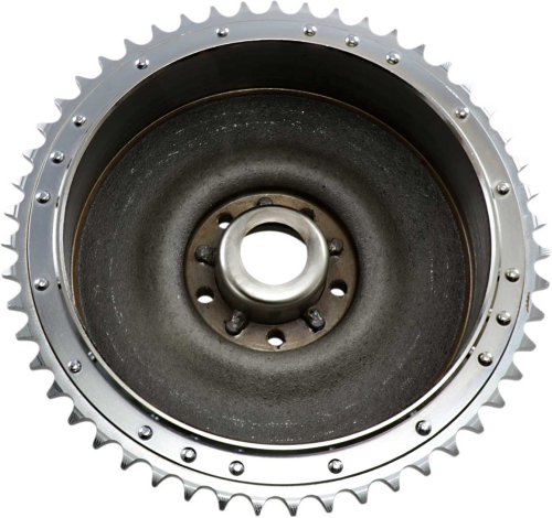Drag Specialties - Drag Specialties Chrome Rear Brake Drum/Sprocket Set - 51T - 06-0129-BX-LB2