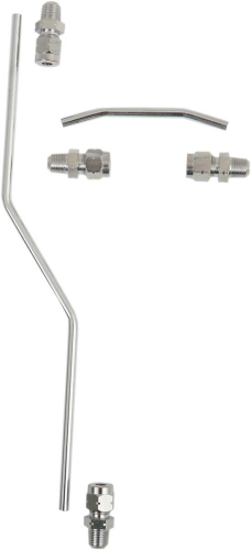 Drag Specialties - Drag Specialties Chrome Rocker Oil Line Set - 70197-BC5