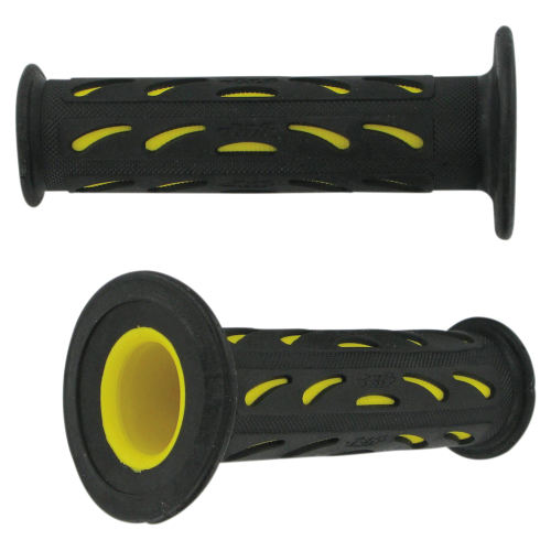 Pro Grip - Pro Grip 724 Dual Density Road Grips - Black/Yellow - 724YLBK