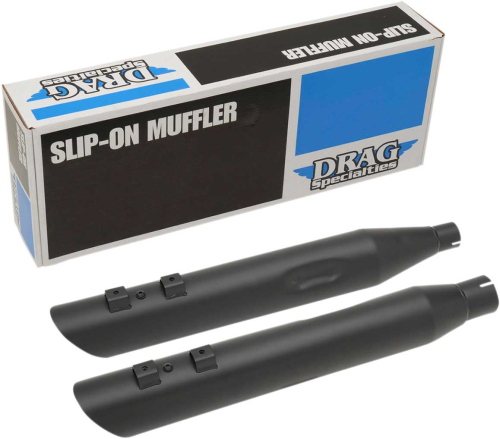 Drag Specialties - Drag Specialties Slashdown Slip-On Muffler - 3.5in. - Black - 1801-1186