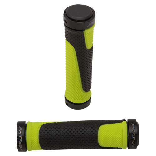 Pro Grip - Pro Grip 997 Lock-On Grips - Fluorescent Yellow/Black - PA099722GF02