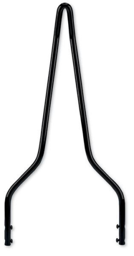 Cycle Visions - Cycle Visions Sissy Bar Stick - 18in Attitude Style - Black - 8 3/4in W - CV-8003B