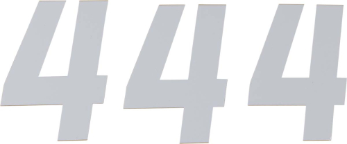 DCOR - DCOR Race Series Individual Numbers 6in. - No.4 - White - 45-36-4
