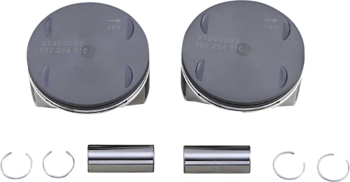 Drag Specialties - Drag Specialties Piston Kit (1868cc., 4.000in. Bore) - .010 Oversize, 10.5:1 Compression - 0911-0055