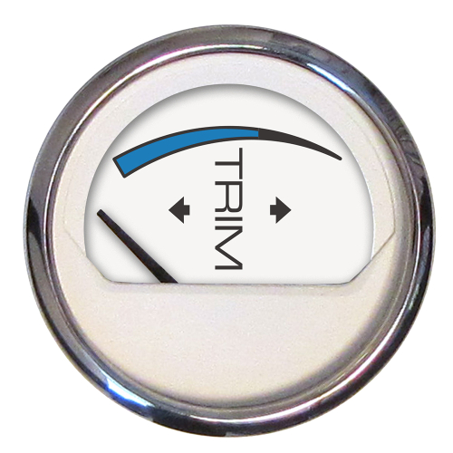 Faria Beede Instruments - Faria Chesapeake White SS 2" Trim Gauge (OMC Cobra ('93 - '94) &amp; Volvo SX - MD Models)